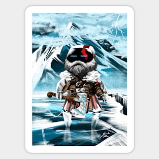 Bot of War - Digital Illustration Sticker